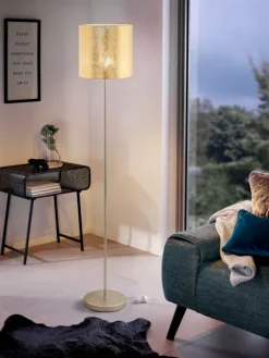 VISERBELLA Candeeiro de Pé EGLO - Design Elegante com Abajur em Tecido